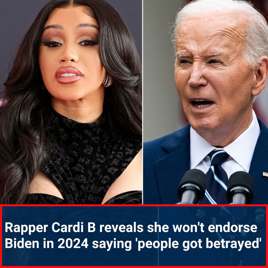 Rapper Cardi B Won't Endorse Biden In 2024: 'People Got Betrayed' /hi ...