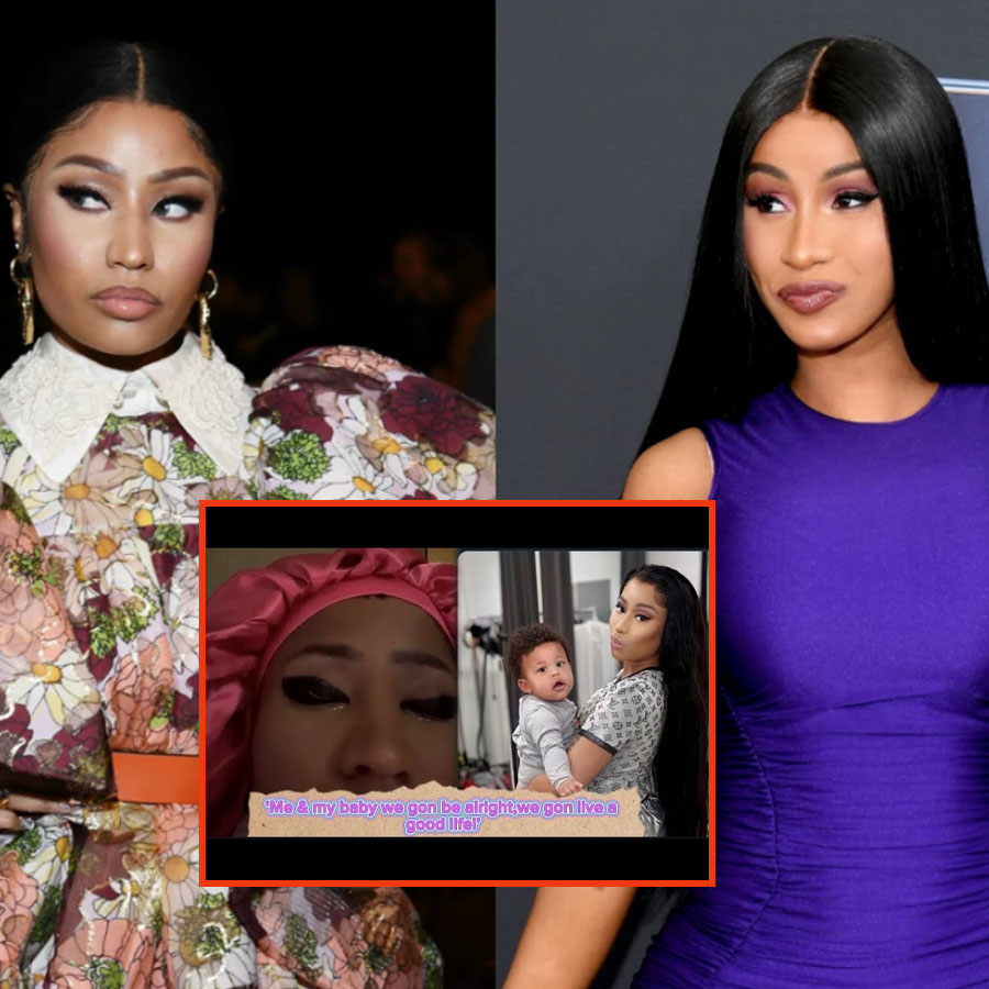 Cardi B fans rejoice over Nicki Minaj's video of her crying over her ...