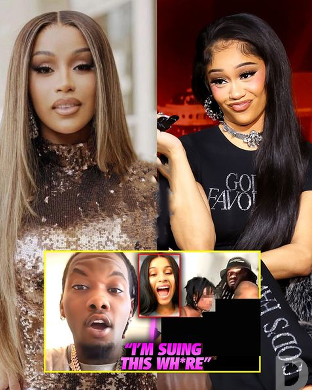 Offset SLAMS Cardi B For Posting His Fr3ak0ff Tape With Saweetie /dn - News